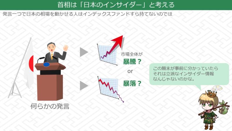 首相の立場では発言一つで相場は大きくアップダウンする