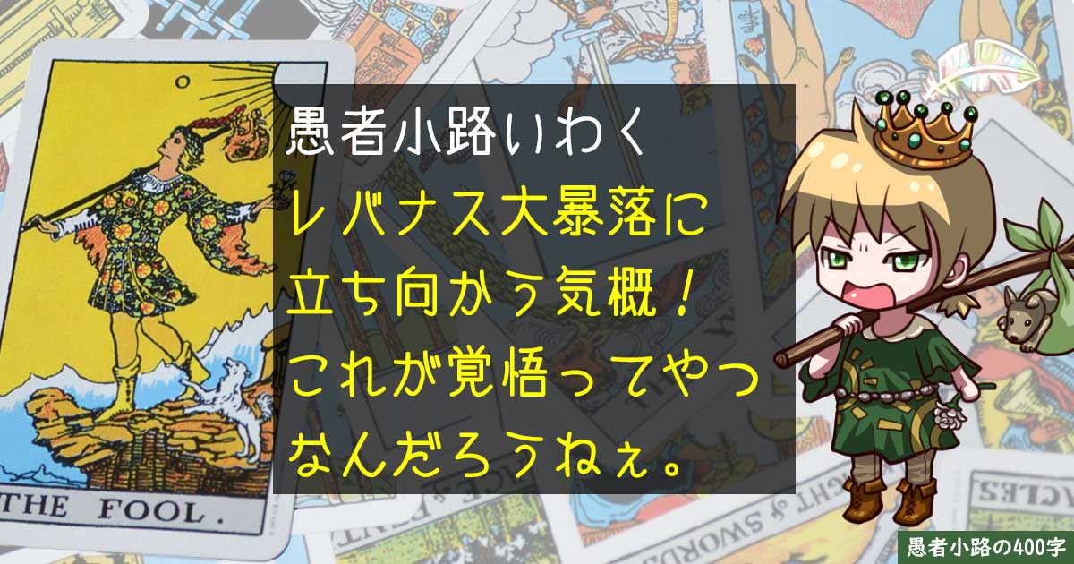 マイナス64％の暴落も！レバナスが辿った『修羅の道』を振り返る。を400字で。
