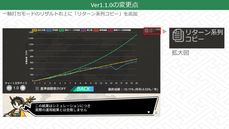 「たたかえ！ファンドゴーレム」Ver1.1.0の変更点