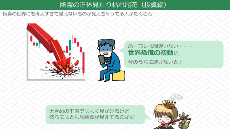 大きめの下落が起きるとよく現れる「これは世界恐慌の初動だマン」